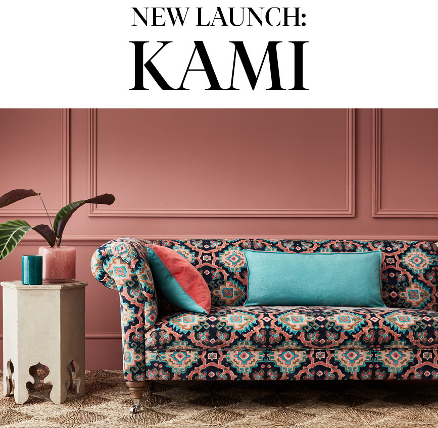 A photo of the new Kami collection from Linwood fabrics.