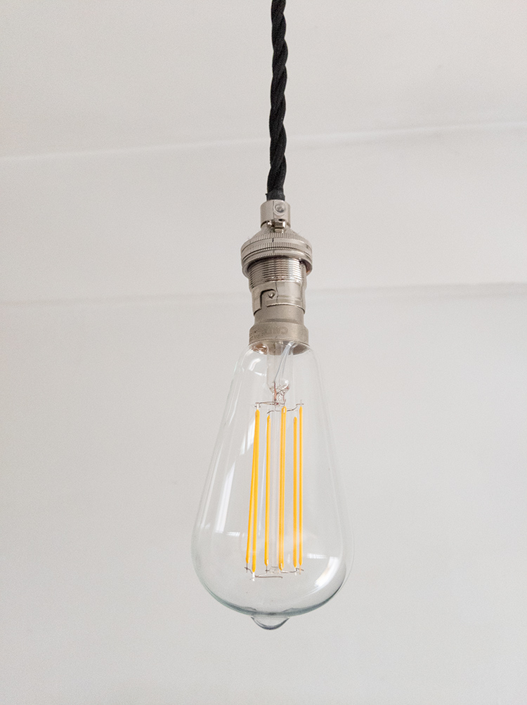 A photo of an LED bulb