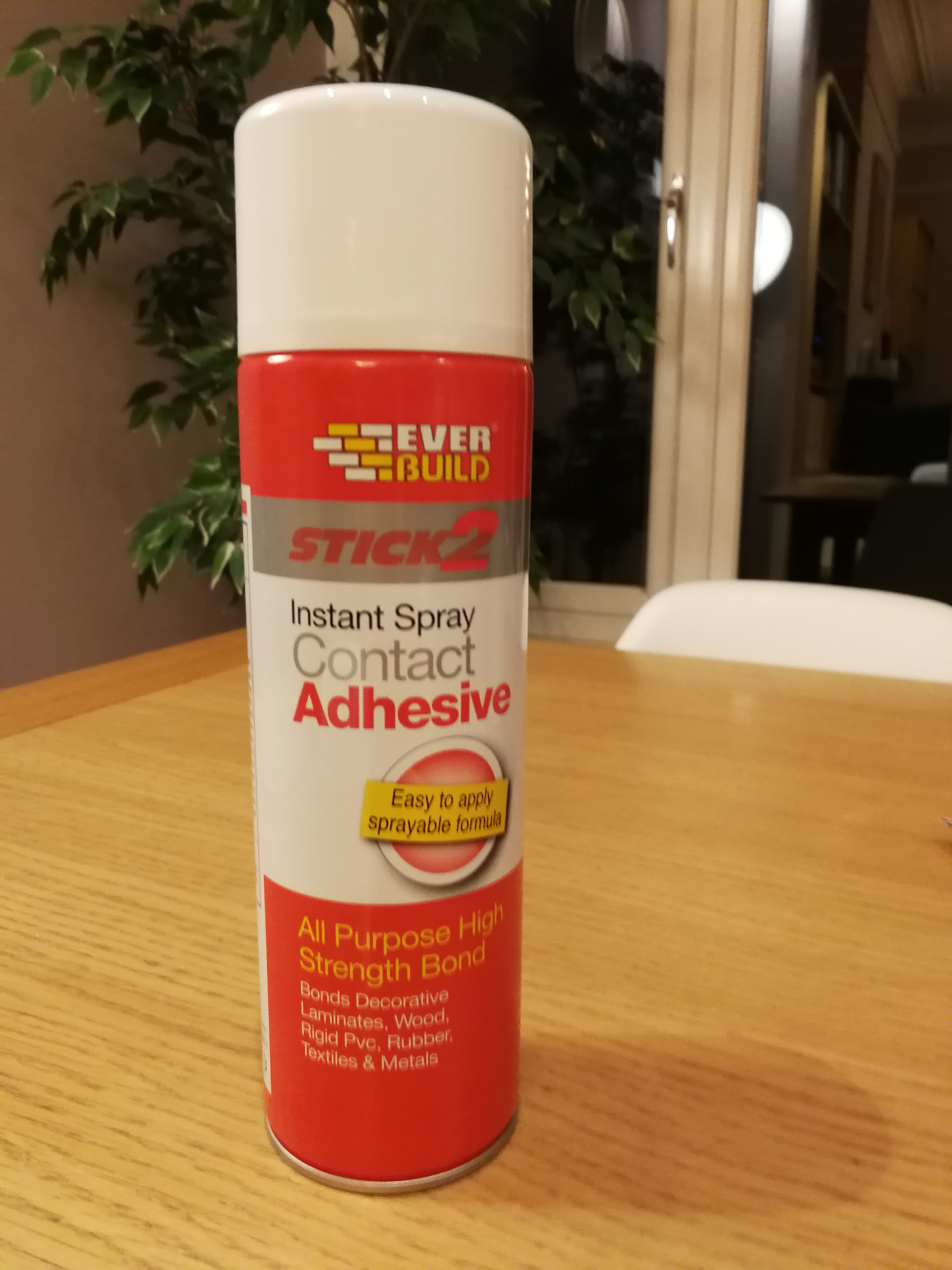 a photo of the contact adhesive I used