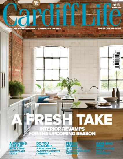 The cover of the December 2020 issue of Cardiff Life magazine.